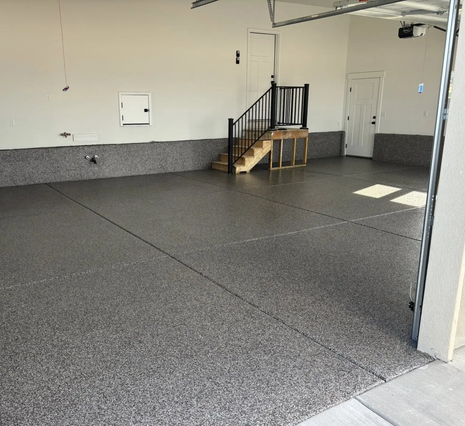 Customer garage floor after Penntek installation